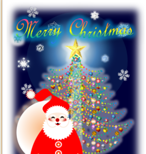 Wordでクリスマスを描く（10）